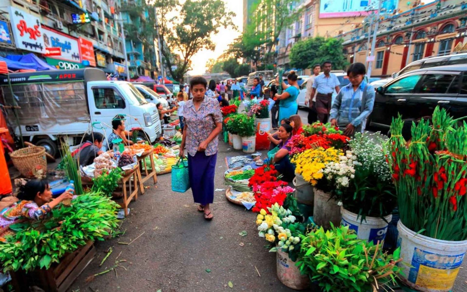 Yangon local markets