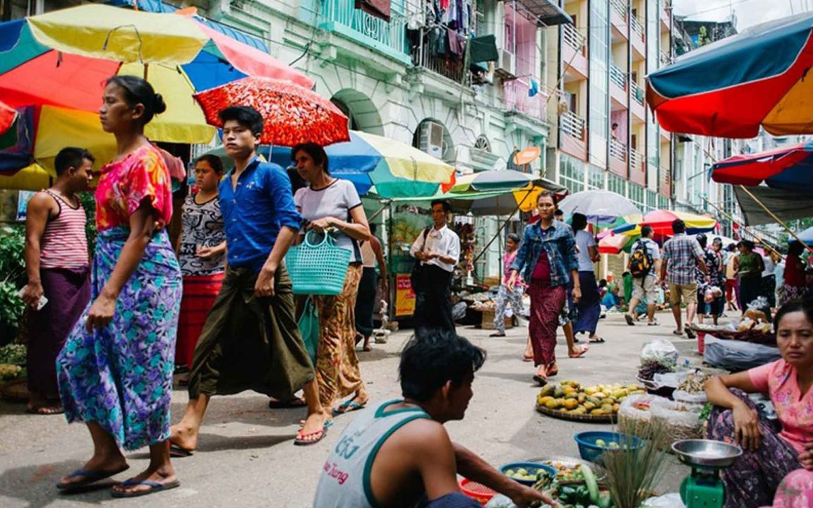 Local Market In Yangon, Night Market Yangon | Burma Travel