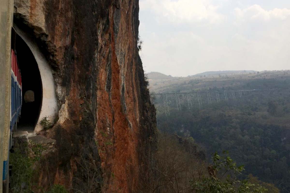 Death Railway in Myanmar